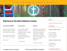 Tablet Screenshot of hiskidschildrenscenter.com